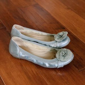 Silver Women’s Ballet Flats
